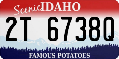 ID license plate 2T6738Q