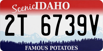 ID license plate 2T6739V