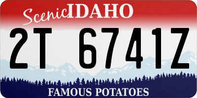 ID license plate 2T6741Z