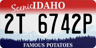 ID license plate 2T6742P