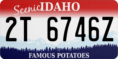 ID license plate 2T6746Z
