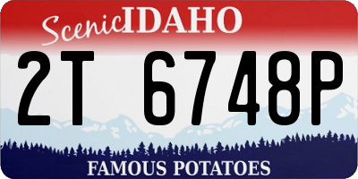 ID license plate 2T6748P