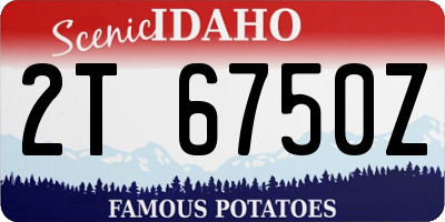 ID license plate 2T6750Z