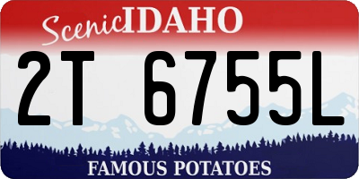 ID license plate 2T6755L