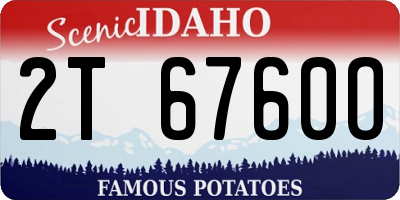 ID license plate 2T6760O