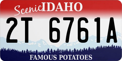 ID license plate 2T6761A