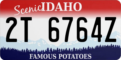 ID license plate 2T6764Z