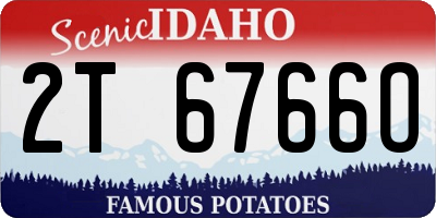 ID license plate 2T6766O
