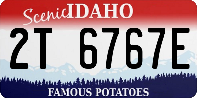 ID license plate 2T6767E
