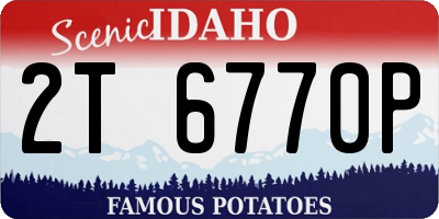 ID license plate 2T6770P
