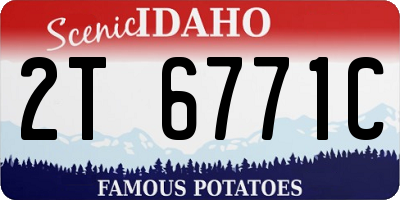 ID license plate 2T6771C