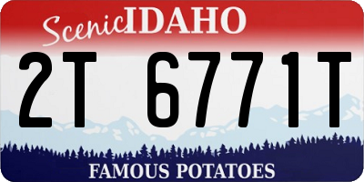 ID license plate 2T6771T