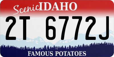 ID license plate 2T6772J