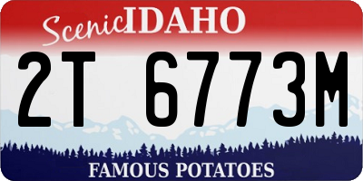 ID license plate 2T6773M