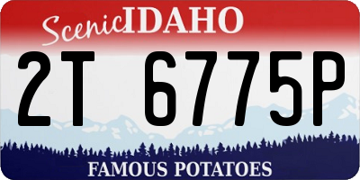 ID license plate 2T6775P