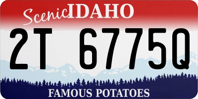 ID license plate 2T6775Q