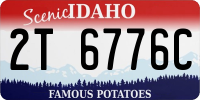 ID license plate 2T6776C