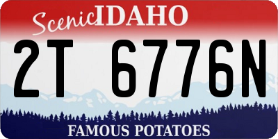 ID license plate 2T6776N