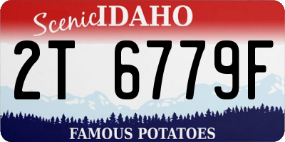 ID license plate 2T6779F