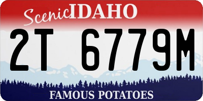 ID license plate 2T6779M
