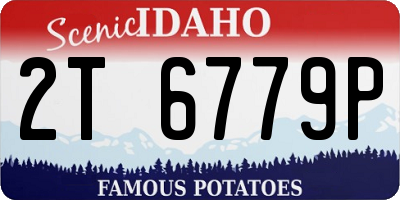 ID license plate 2T6779P
