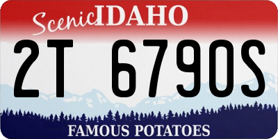 ID license plate 2T6790S