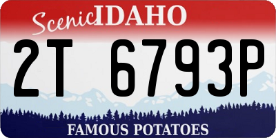 ID license plate 2T6793P