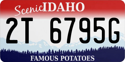ID license plate 2T6795G
