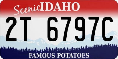 ID license plate 2T6797C