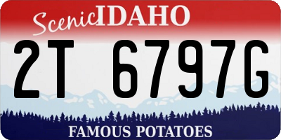 ID license plate 2T6797G