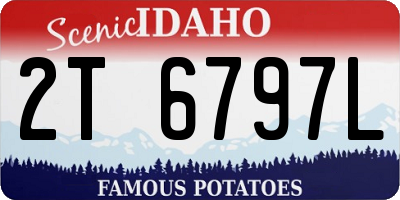 ID license plate 2T6797L