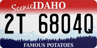ID license plate 2T6804Q