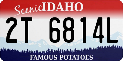ID license plate 2T6814L