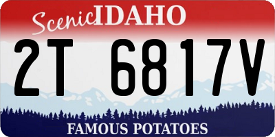 ID license plate 2T6817V