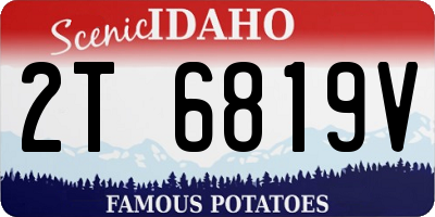 ID license plate 2T6819V