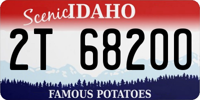 ID license plate 2T6820O