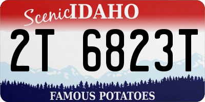 ID license plate 2T6823T