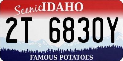 ID license plate 2T6830Y
