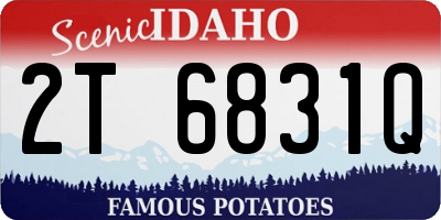 ID license plate 2T6831Q