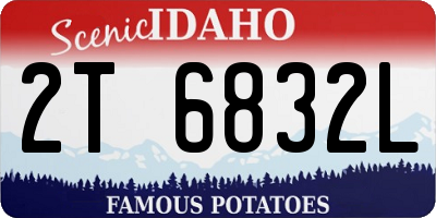 ID license plate 2T6832L