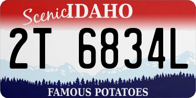 ID license plate 2T6834L