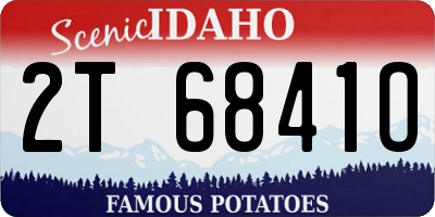 ID license plate 2T6841O