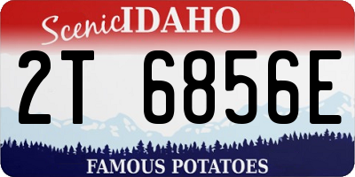 ID license plate 2T6856E