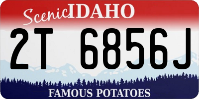 ID license plate 2T6856J