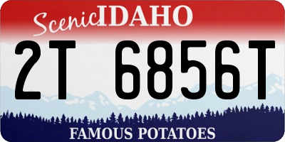 ID license plate 2T6856T