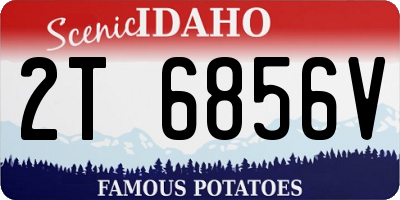 ID license plate 2T6856V