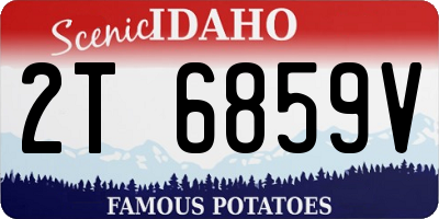 ID license plate 2T6859V