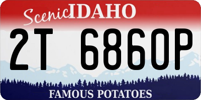 ID license plate 2T6860P