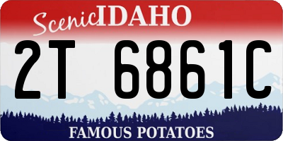 ID license plate 2T6861C