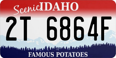 ID license plate 2T6864F